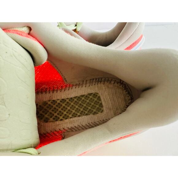 Adidas Men's 4D Runner 1.0 White Signal Coral Green Size 8 Knit Trainers Fashion - Picture 10 of 11